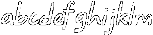 CS Buckle Pixel Outline otf (400) Font LOWERCASE