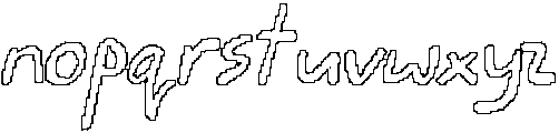 CS Buckle Pixel Outline otf (400) Font LOWERCASE