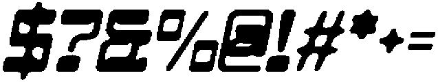 CS Bunker Drawn Italic otf (400) Font OTHER CHARS