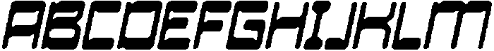 CS Bunker Drawn Italic otf (400) Font UPPERCASE