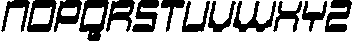 CS Bunker Drawn Italic otf (400) Font UPPERCASE