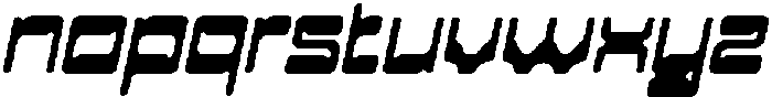 CS Bunker Drawn Italic otf (400) Font LOWERCASE