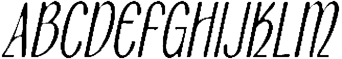 CS Burke Drawn Italic otf (400) Font UPPERCASE