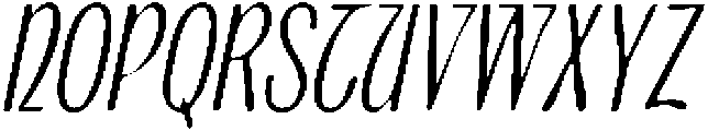 CS Burke Drawn Italic otf (400) Font UPPERCASE