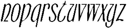 CS Burke Drawn Italic otf (400) Font LOWERCASE