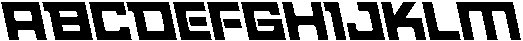 CS Bytex Reverse Italic otf (400) Font UPPERCASE