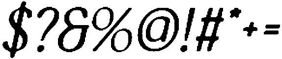 CS Calgary Drawn Italic otf (400) Font OTHER CHARS