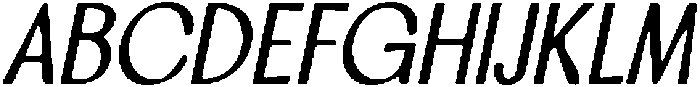 CS Calgary Drawn Italic otf (400) Font UPPERCASE