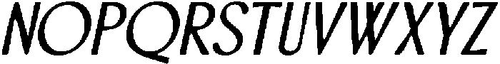 CS Calgary Drawn Italic otf (400) Font UPPERCASE