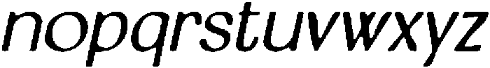 CS Calgary Drawn Italic otf (400) Font LOWERCASE
