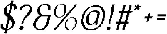 CS Calgary Pixel Regular otf (400) Font OTHER CHARS