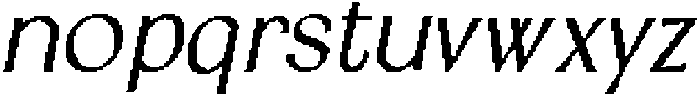 CS Calgary Pixel Regular otf (400) Font LOWERCASE