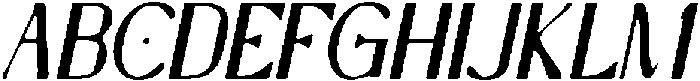 CS Caliope Drawn Italic otf (400) Font UPPERCASE