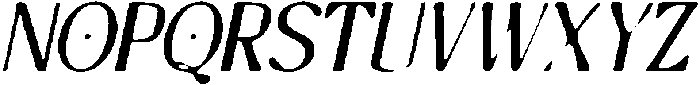 CS Caliope Drawn Italic otf (400) Font UPPERCASE