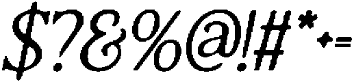 CS Calistha Drawn Italic otf (400) Font OTHER CHARS