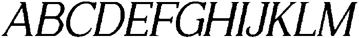CS Calistha Drawn Italic otf (400) Font UPPERCASE