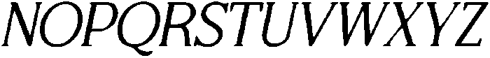 CS Calistha Drawn Italic otf (400) Font UPPERCASE