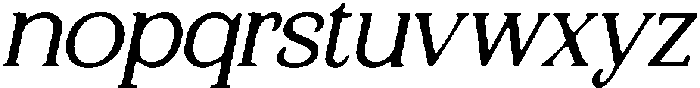 CS Calistha Drawn Italic otf (400) Font LOWERCASE