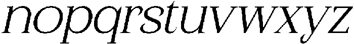 CS Calistha Italic otf (400) Font LOWERCASE