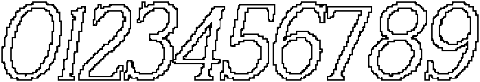 CS Calistha Pixel Outline otf (400) Font OTHER CHARS