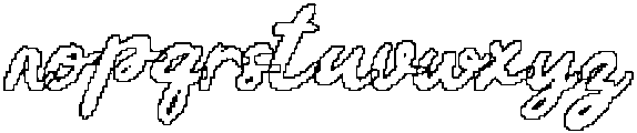 CS Camara Pixel Outline otf (400) Font LOWERCASE