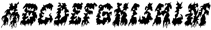 CS Cannibal Drawn Italic otf (400) Font UPPERCASE