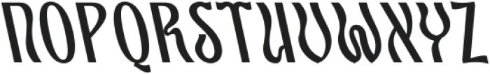 CS Carimby Reverse Italic otf (400) Font UPPERCASE