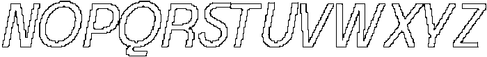 CS Carsten Pixel Outline otf (400) Font UPPERCASE