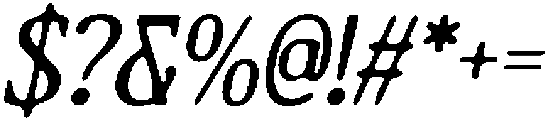 CS Cartage Drawn Italic otf (400) Font OTHER CHARS