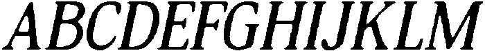 CS Cartage Drawn Italic otf (400) Font UPPERCASE