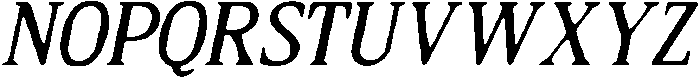 CS Cartage Drawn Italic otf (400) Font UPPERCASE