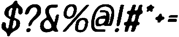 CS Carvile Drawn Italic otf (400) Font OTHER CHARS