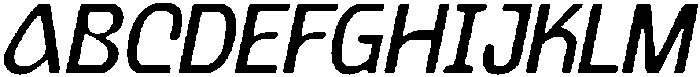 CS Carvile Drawn Italic otf (400) Font UPPERCASE