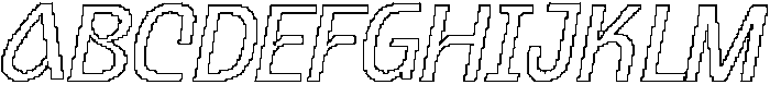 CS Carvile Pixel Outline otf (400) Font