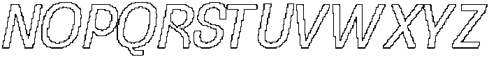 CS Carvile Pixel Outline otf (400) Font UPPERCASE