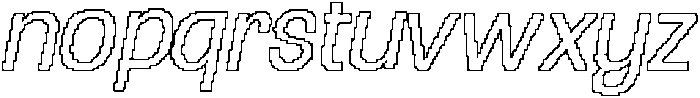 CS Carvile Pixel Outline otf (400) Font LOWERCASE