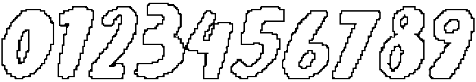 CS Carys Pixel Outline otf (400) Font OTHER CHARS