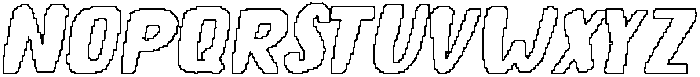 CS Carys Pixel Outline otf (400) Font UPPERCASE