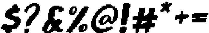 CS Carys Pixel Regular otf (400) Font OTHER CHARS
