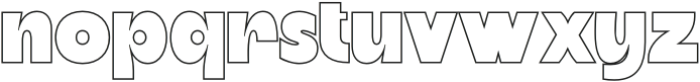 CS Cavania Outline otf (400) Font LOWERCASE