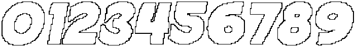 CS Cavania Pixel Outline otf (400) Font OTHER CHARS