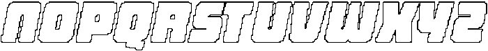 CS Celka Pixel Outline otf (400) Font UPPERCASE
