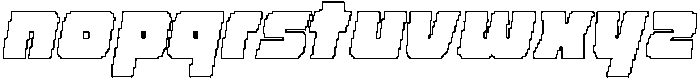 CS Celka Pixel Outline otf (400) Font LOWERCASE
