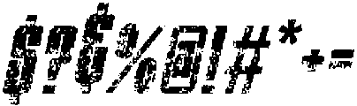 CS Central Stamp Italic otf (400) Font OTHER CHARS