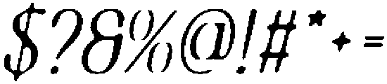 CS Cesare Drawn Italic otf (400) Font OTHER CHARS