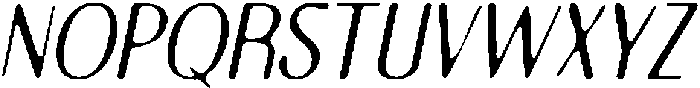 CS Cesare Drawn Italic otf (400) Font UPPERCASE