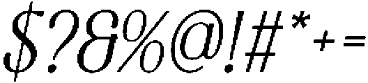 CS Cesare Italic otf (400) Font OTHER CHARS