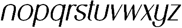 CS Cesare Italic otf (400) Font LOWERCASE