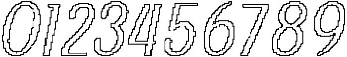 CS Cesare Pixel Outline otf (400) Font OTHER CHARS
