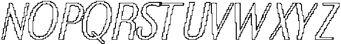 CS Cesare Pixel Outline otf (400) Font UPPERCASE